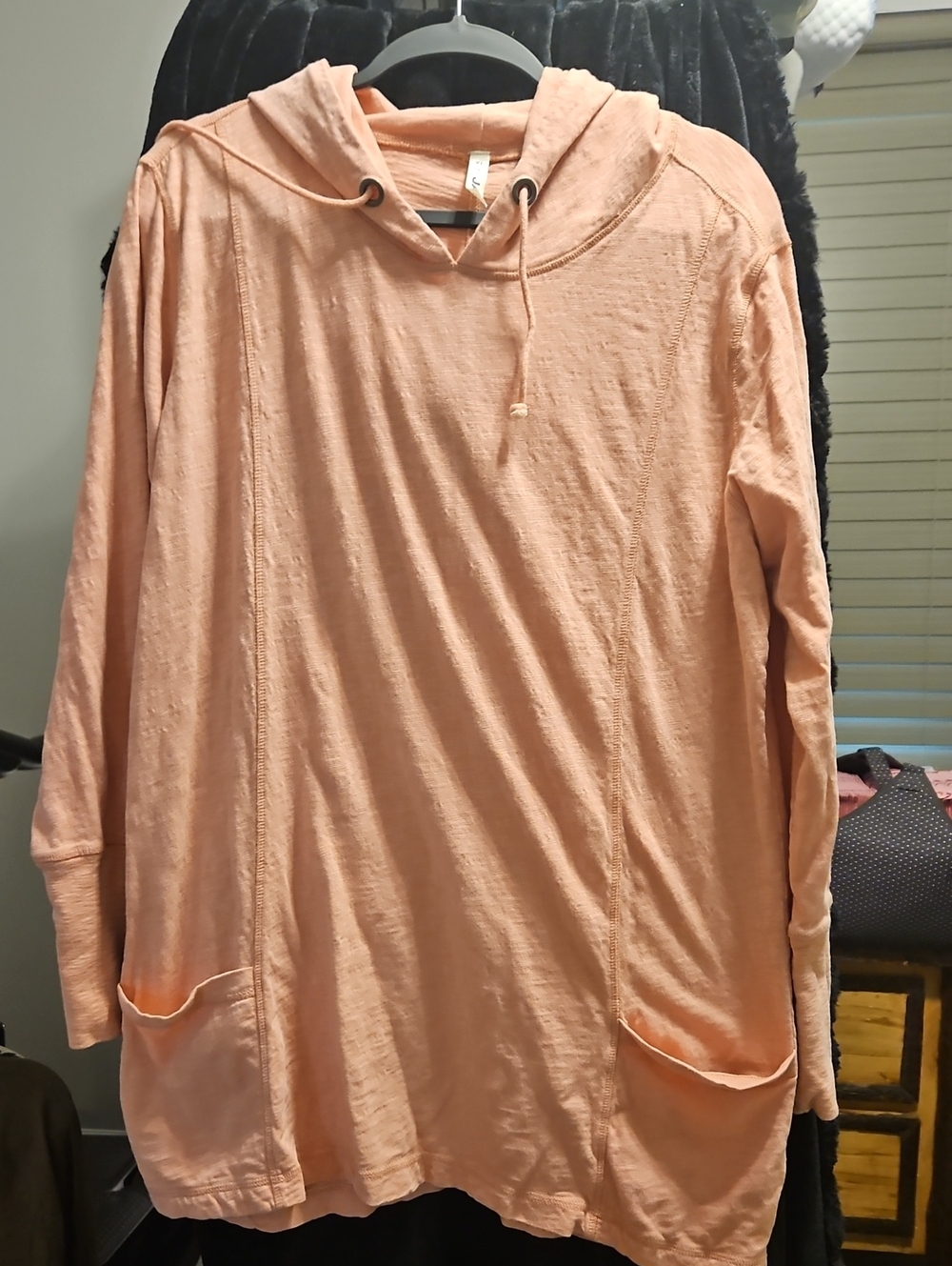Jag Jeans Peach Drawstring Hoodie Tunic